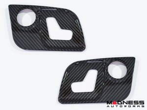 Maserati Ghibli Interior Trim - Carbon Fiber - Seat Adjuster Switch Cover Trim Kit - Feroce Carbon